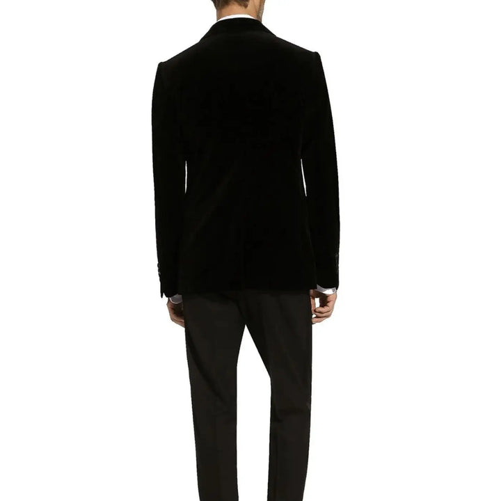 Dolce &amp; Gabbana Black Cotton Tuxedo