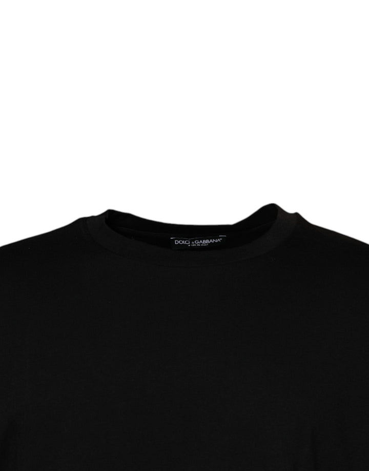 Dolce &amp; Gabbana Black Crew Neck Short Sleeve T-shirt