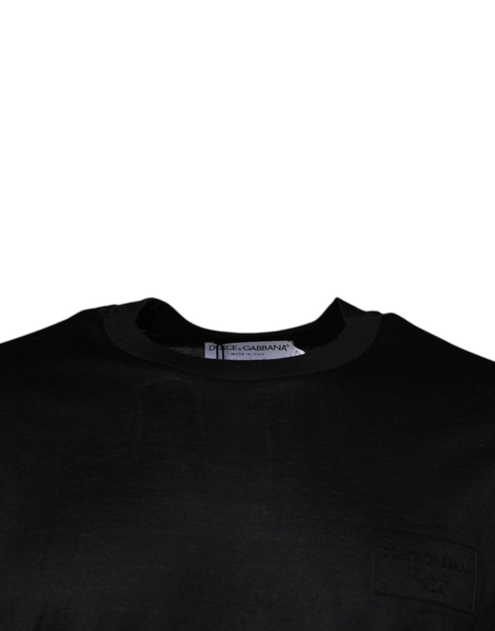 Dolce &amp; Gabbana Black Crew Neck Short Sleeve T-shirt