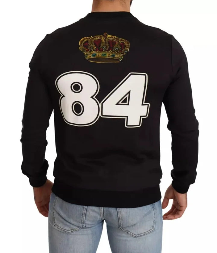 Dolce &amp; Gabbana Black Cupid Print Hoodie Sweatshirt Sweater