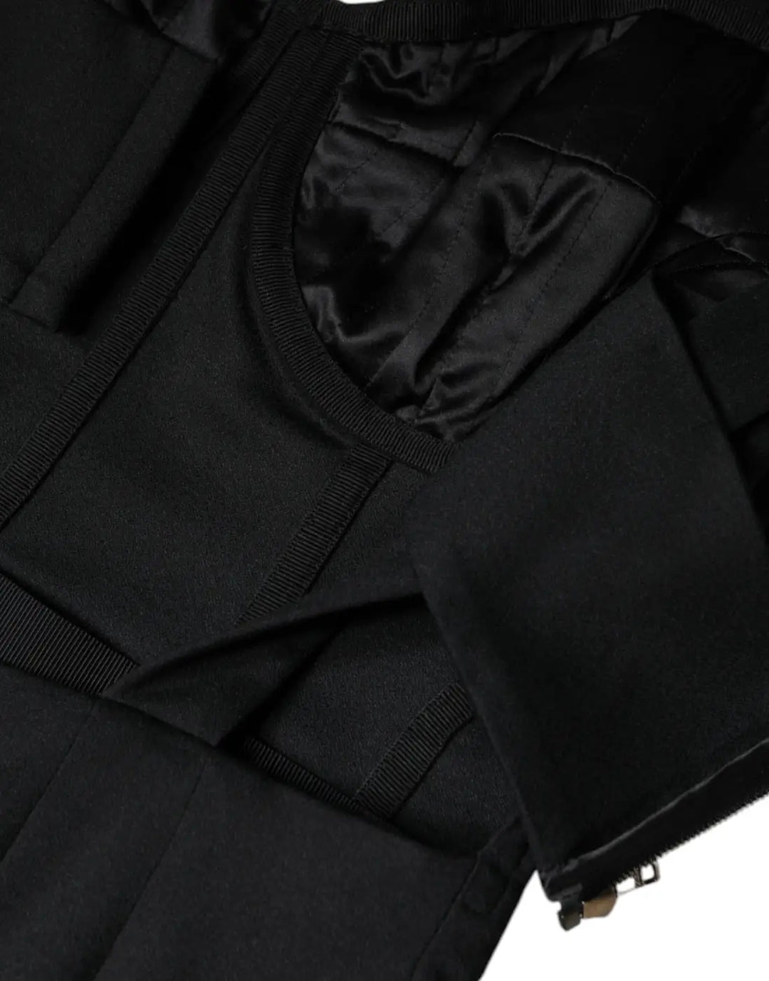 Dolce &amp; Gabbana Black Cut out Sleeveless Bodycon Mini Dress