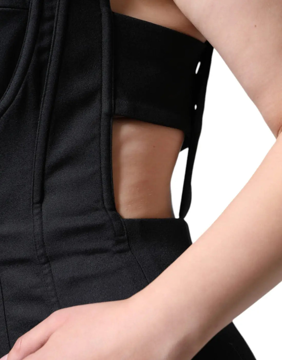 Dolce &amp; Gabbana Black Cut out Sleeveless Bodycon Mini Dress