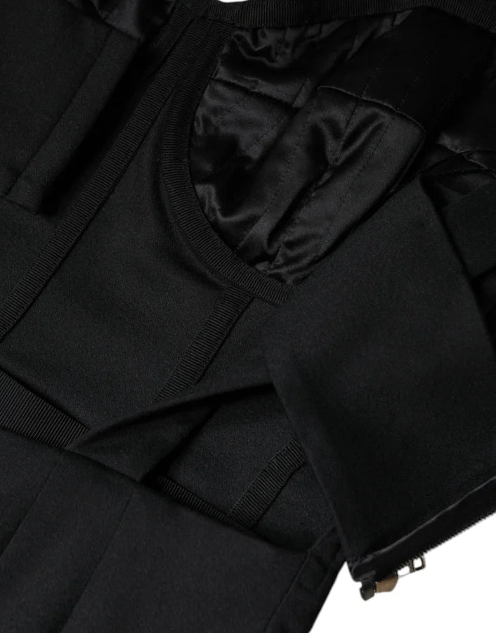 Dolce &amp; Gabbana Black Cut Out Sleeveless Bodycon Mini Dress