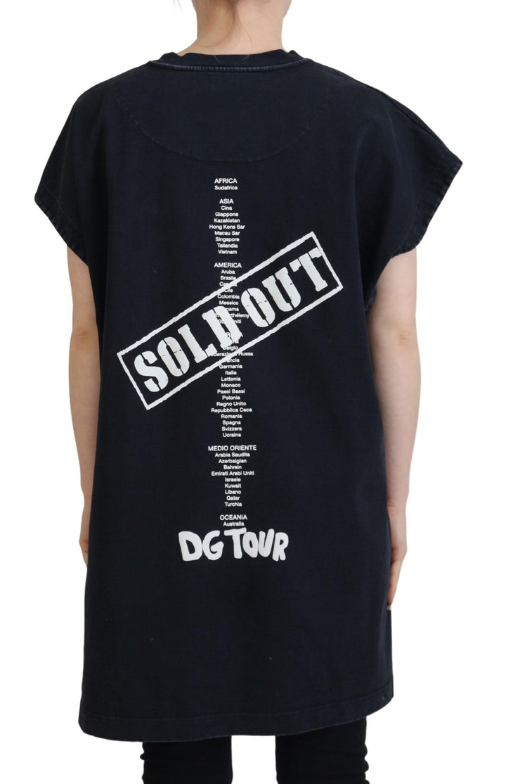 Dolce &amp; Gabbana - Black D&amp;G Fashion Round Neck Cotton T-shirt