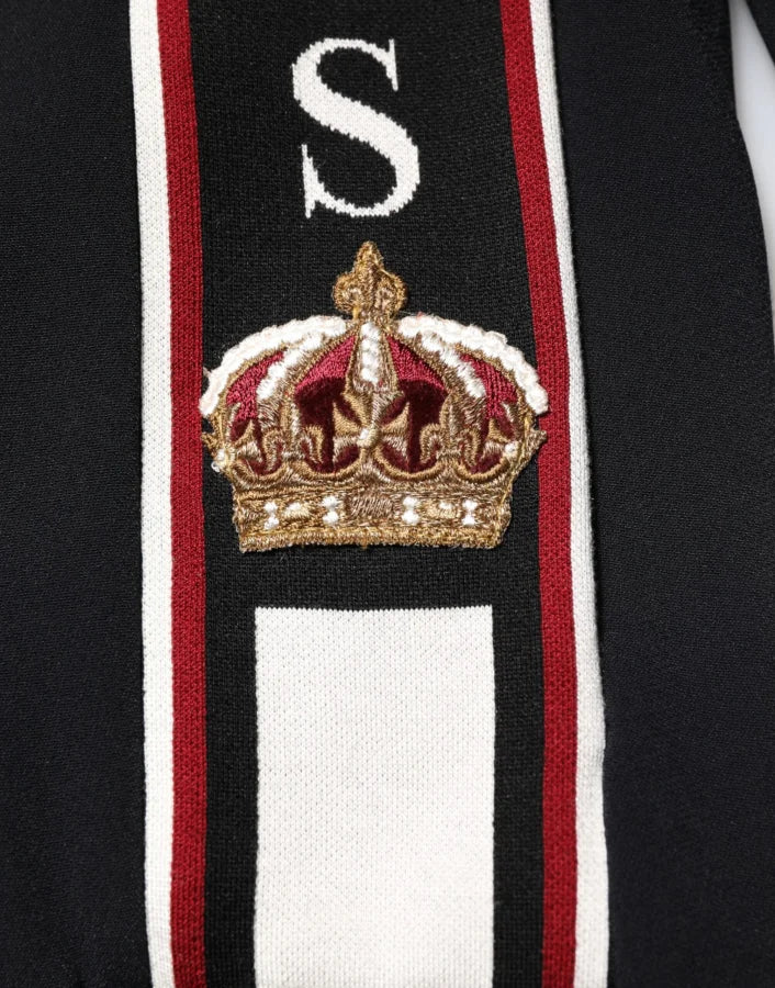 Dolce &amp; Gabbana Black DG King Full Zip Sweatshirt Sweater