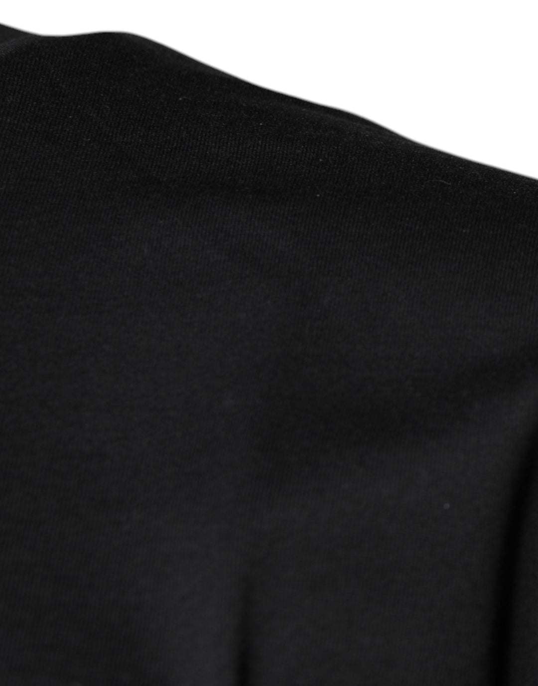 Dolce &amp; Gabbana Black Dg Logo Print Cotton Crew Neck T-shirt
