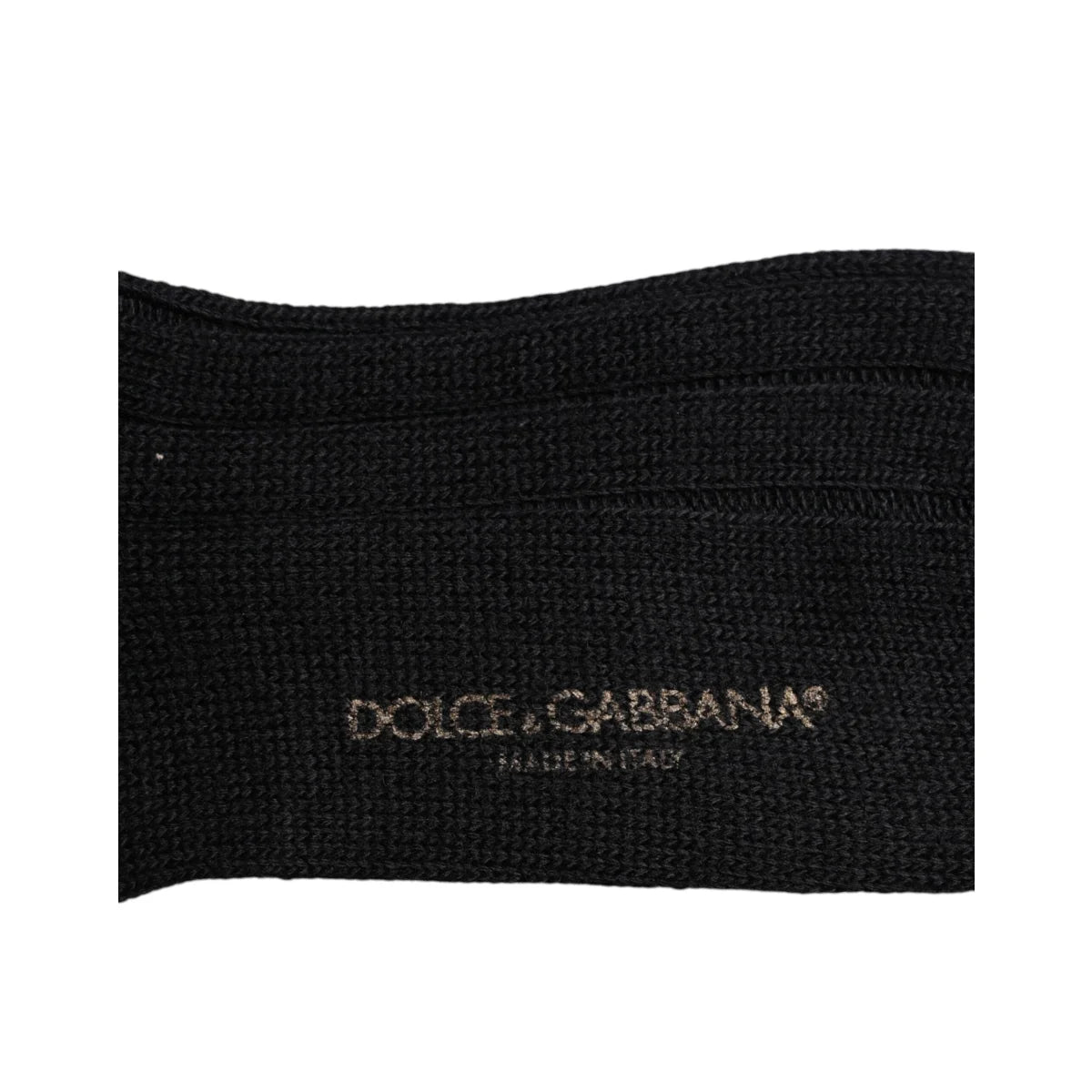 Dolce & Gabbana Black DG Logo Print Over The Calf Socks