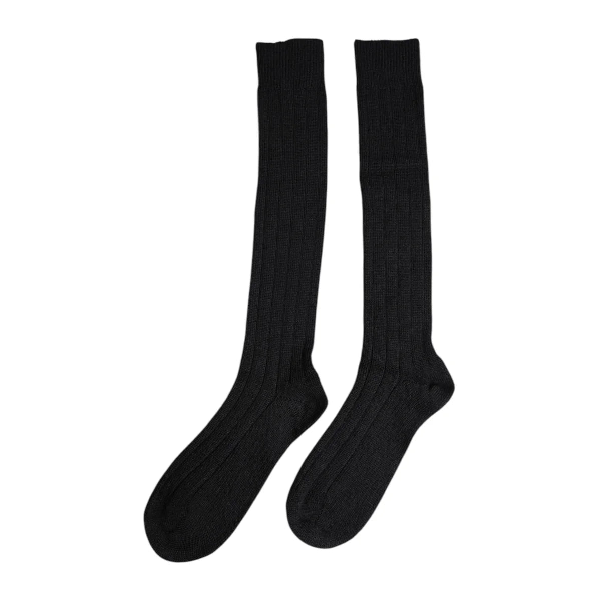 Dolce & Gabbana Black DG Logo Print Over The Calf Socks