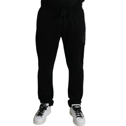 Dolce & Gabbana Black DG Logo Skinny Jogger Sweatpants Pants