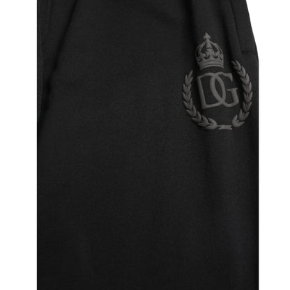 Dolce & Gabbana Black DG Logo Skinny Jogger Sweatpants Pants