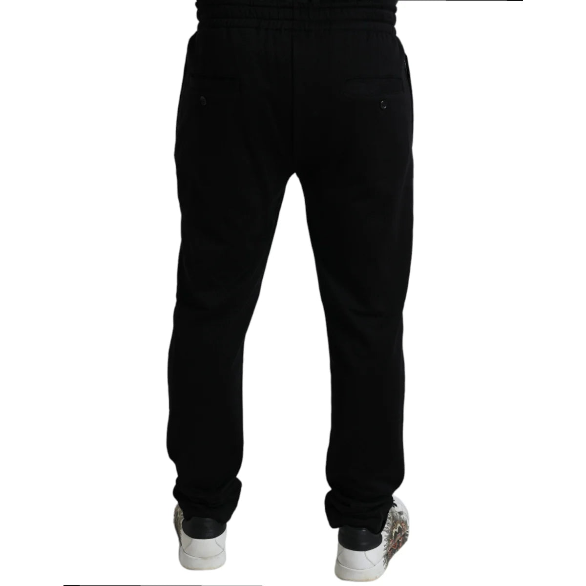 Dolce & Gabbana Black DG Logo Skinny Jogger Sweatpants Pants