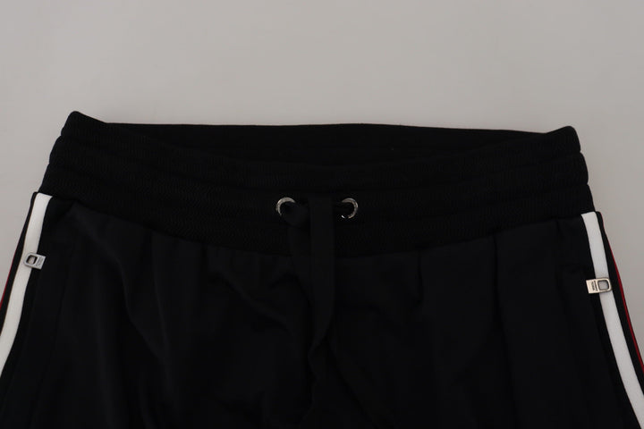 Dolce &amp; Gabbana Black Dg Print Mens Jogger Pants