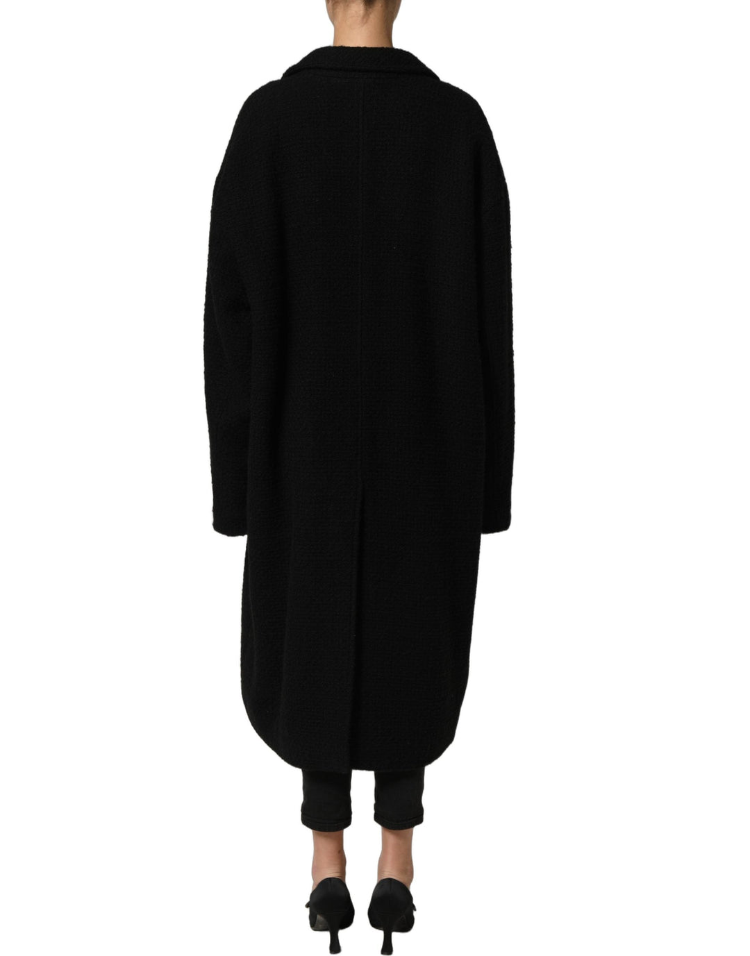 Dolce &amp; Gabbana Trench Coats - Black Double Breasted Men Coat Jacket