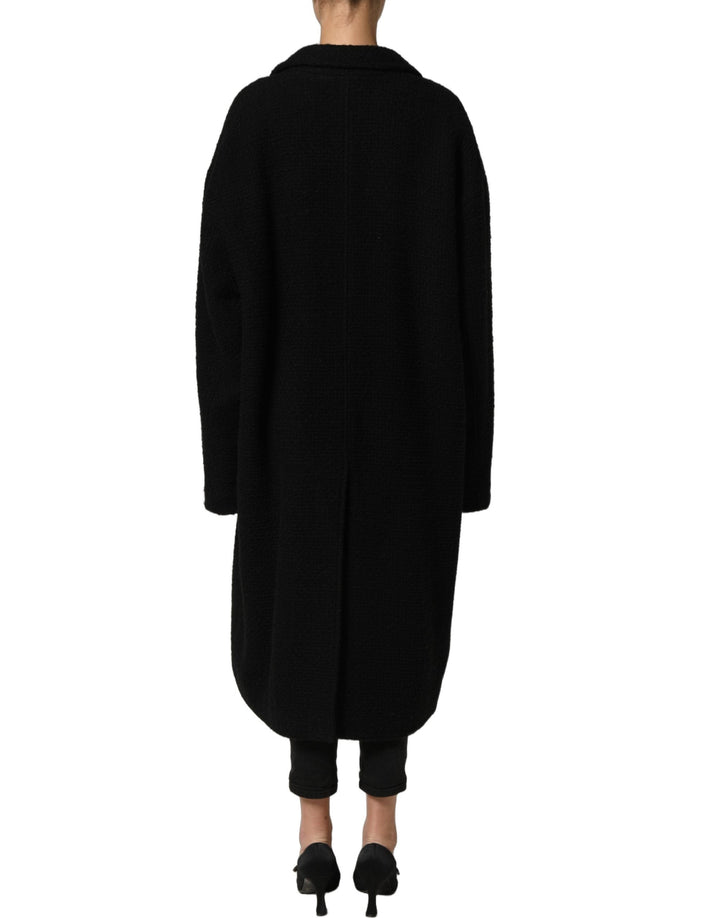 Dolce &amp; Gabbana Trench Coats - Black Double Breasted Men Coat Jacket