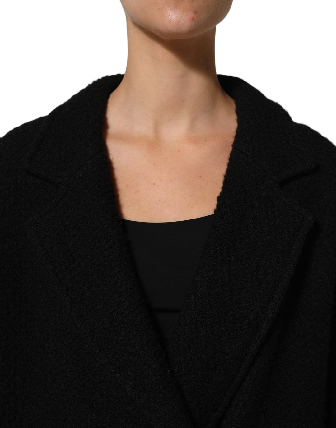 Dolce &amp; Gabbana Trench Coats - Black Double Breasted Men Coat Jacket