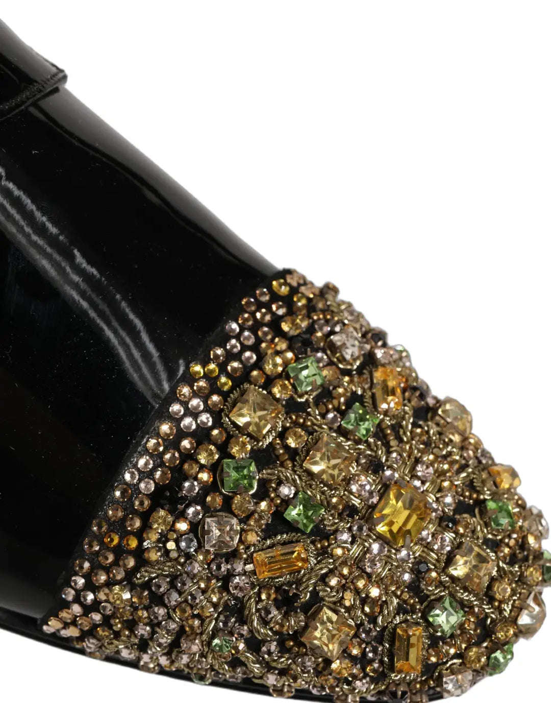 Dolce &amp; Gabbana Black Embellished Men Derby Dress Formal Shoes