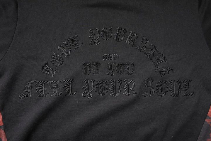 Dolce &amp; Gabbana Black Embroidered Crew Neck Pullover Sweater