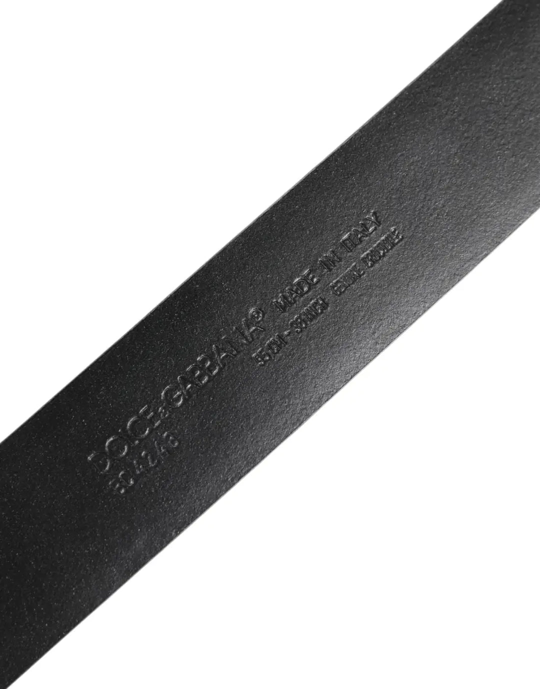 Dolce &amp; Gabbana Black Exotic Leather DG Logo Buckle Belt