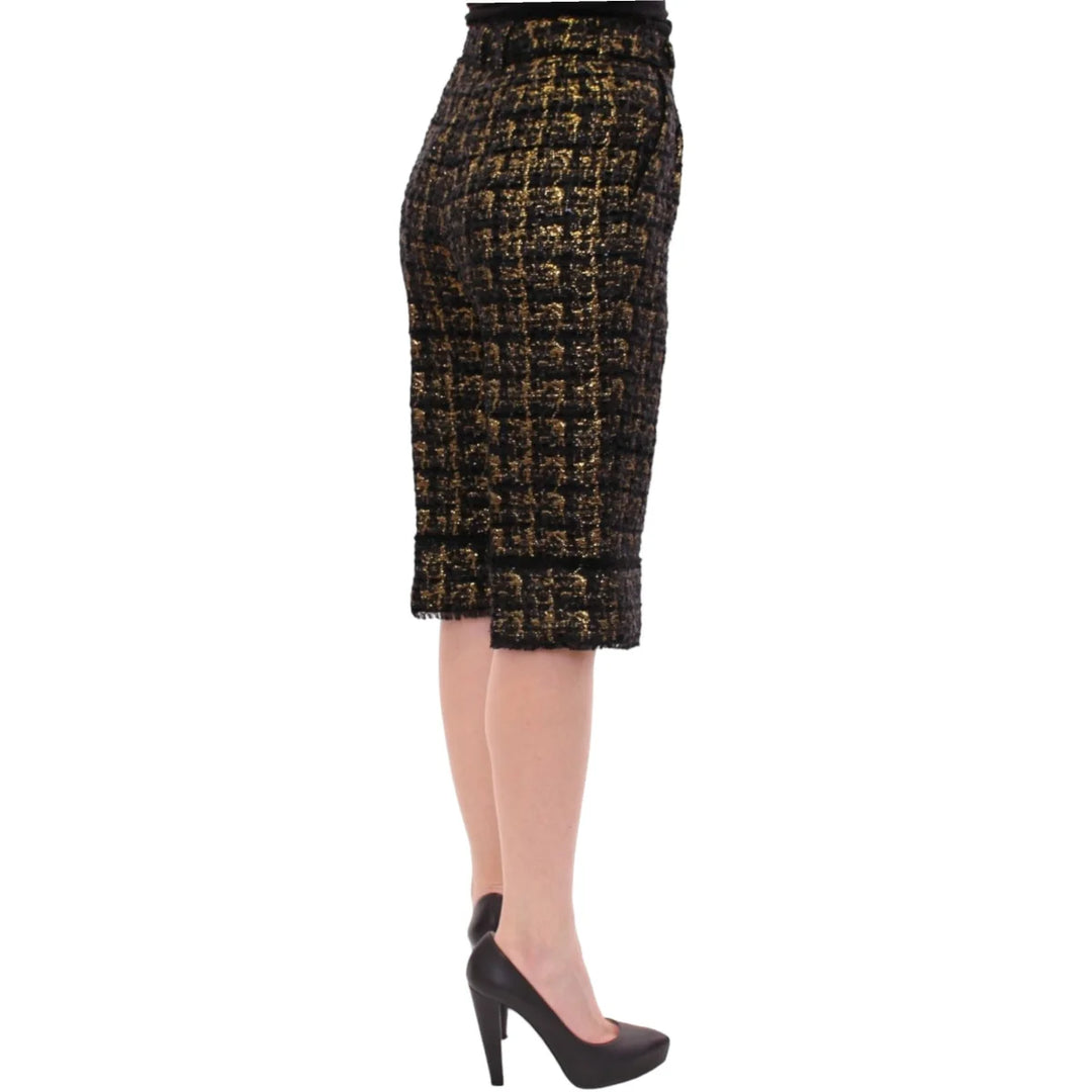 Dolce & Gabbana Black fabric shorts pants