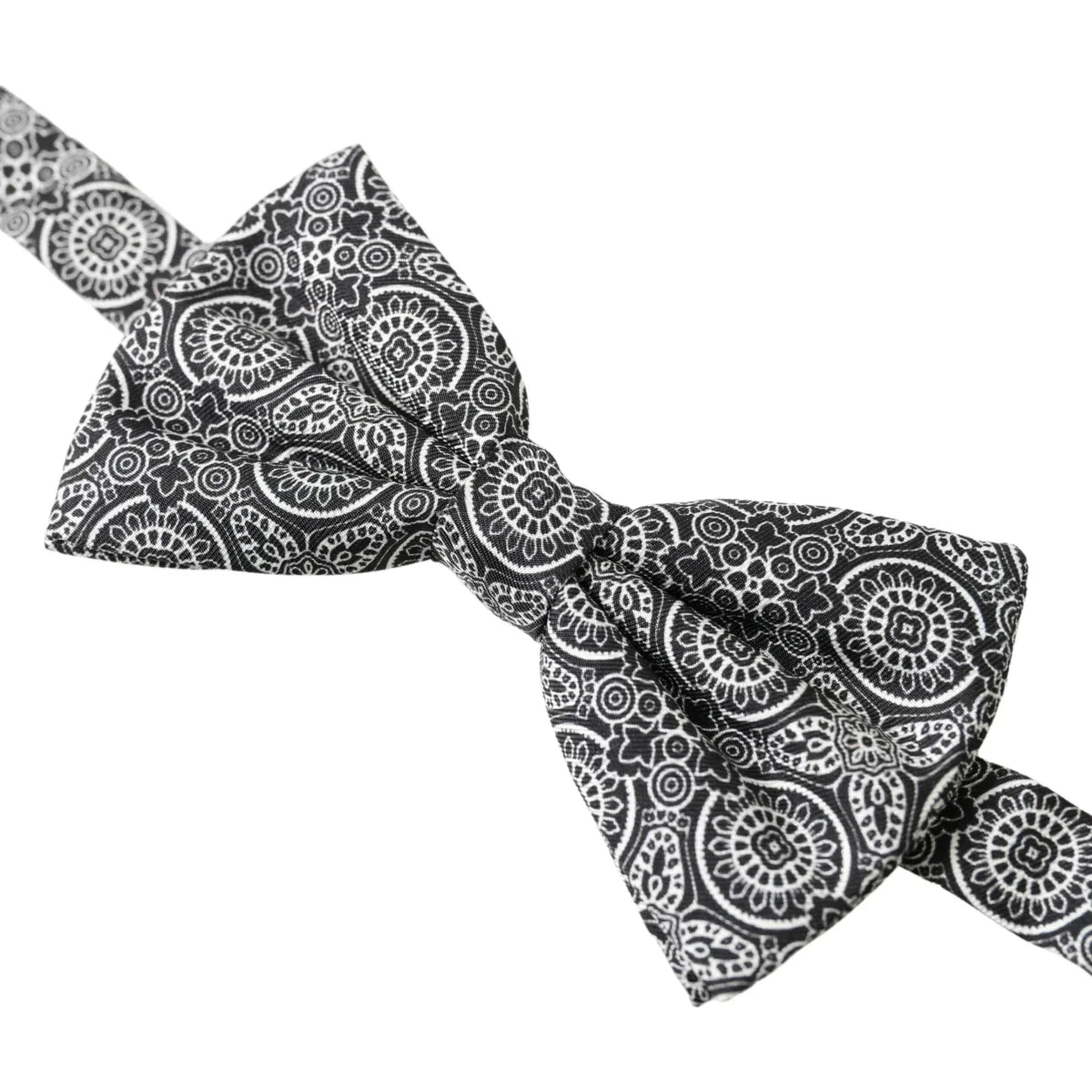Dolce Gabbana Black Fantasy Bow Tie Elegance &