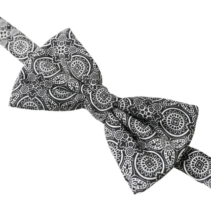 Dolce Gabbana Black Fantasy Bow Tie Elegance &