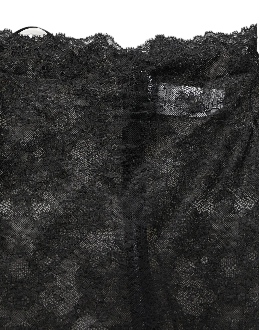 Dolce &amp; Gabbana Black Floral Lace High Waist KneeLength Skirt