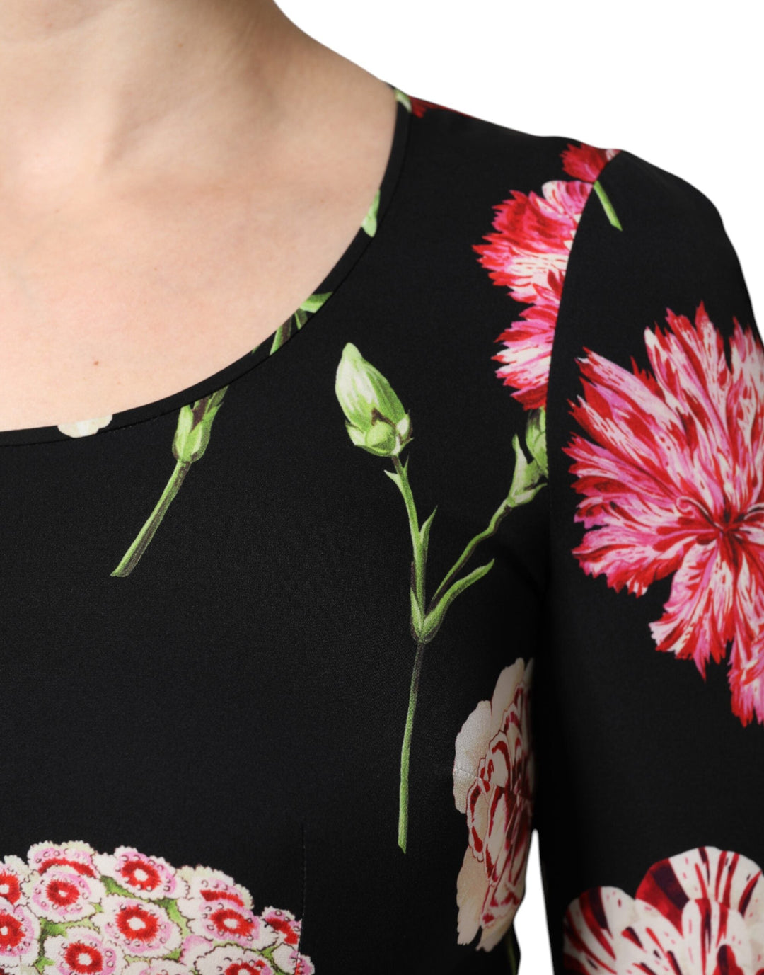 Dolce &amp; Gabbana Blouses - Women’s Black Floral Long Sleeve Women Blouse Top