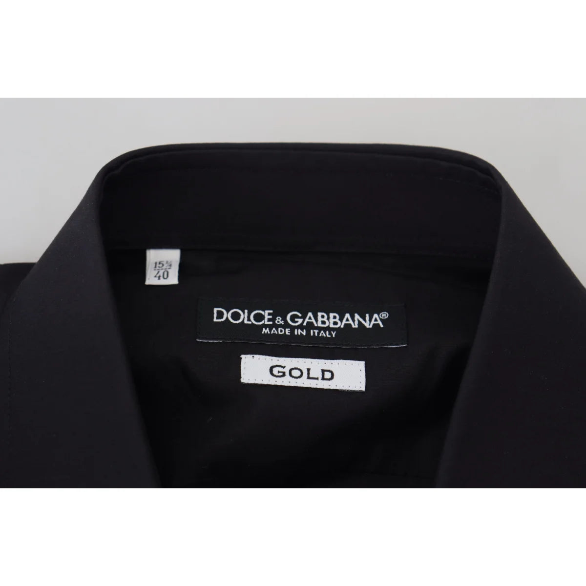 Dolce & Gabbana Black Floral Shirt with Long Sleeves and Embroidery