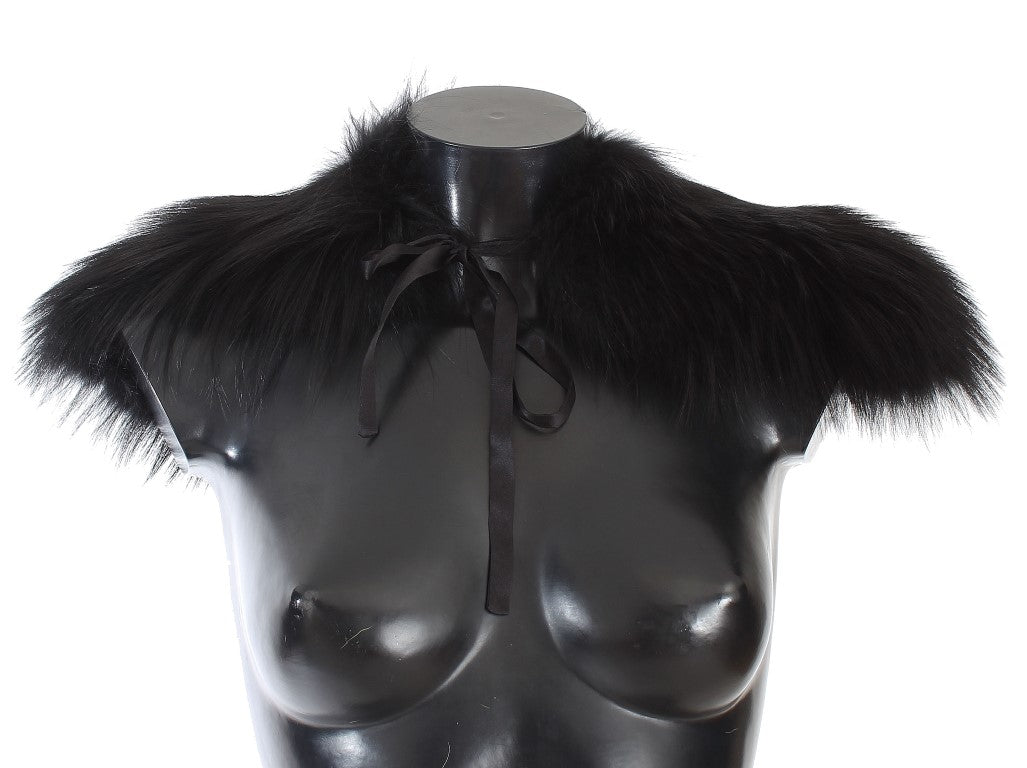 Piel de zorro negra de Dolce Gabbana: glamour desatado