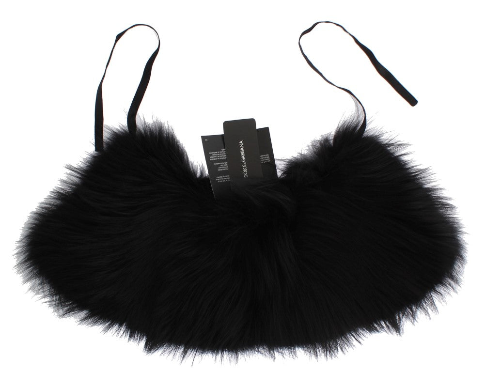 Piel de zorro negra de Dolce Gabbana: glamour desatado