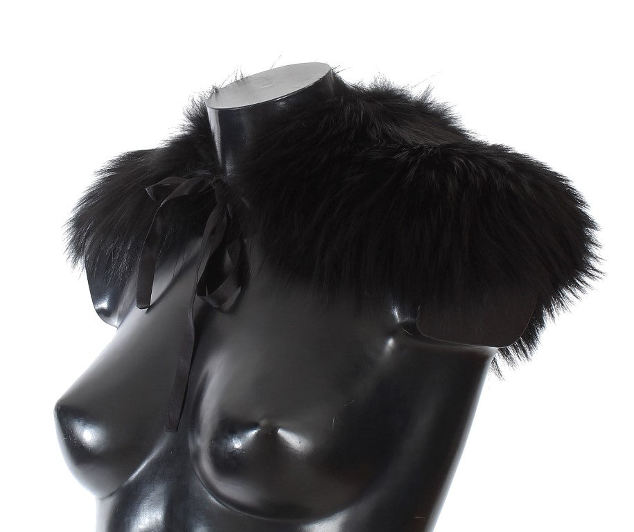 Piel de zorro negra de Dolce Gabbana: glamour desatado
