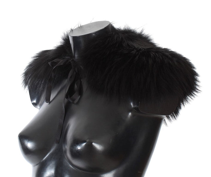 Piel de zorro negra de Dolce Gabbana: glamour desatado