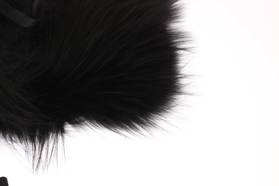 Piel de zorro negra de Dolce Gabbana: glamour desatado