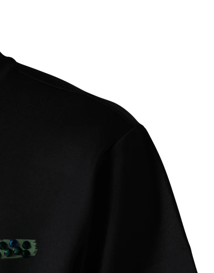 Dolce &amp; Gabbana Black Have Fun Embellished Crew Neck T-shirt