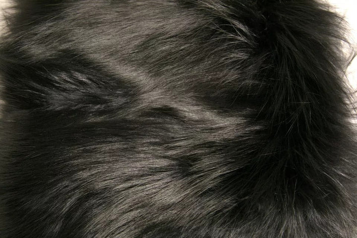 Dolce &amp; Gabbana Black Fur Shoulder Collar Wrap Shawl Scarf