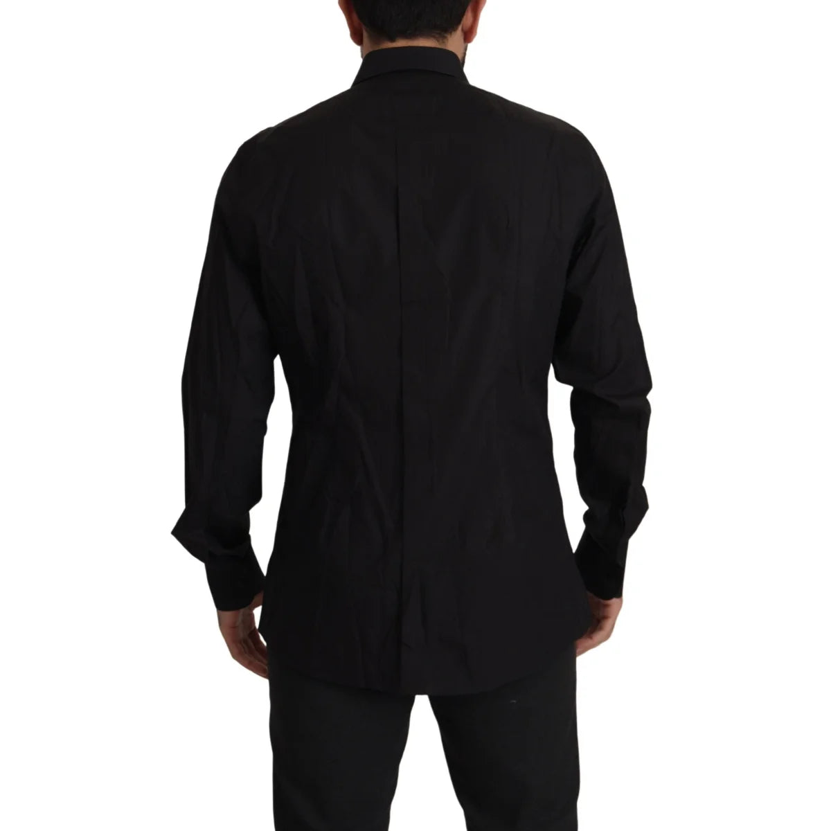 Dolce & Gabbana Black GOLD Slim Fit Tuxedo Dress Shirt