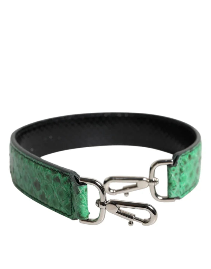 Dolce & Gabbana - Black Green Exotic Leather Bag Shoulder Strap