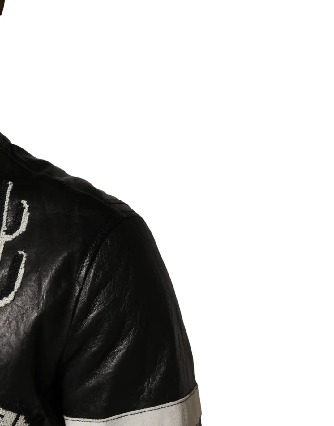 Dolce &amp; Gabbana Black Guns n’ Roses FullZip Men Biker Jacket