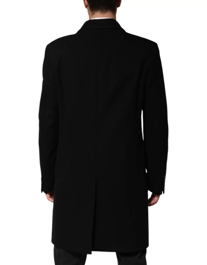 Dolce &amp; Gabbana Black Heraldic Patch Single Breasted Jacket