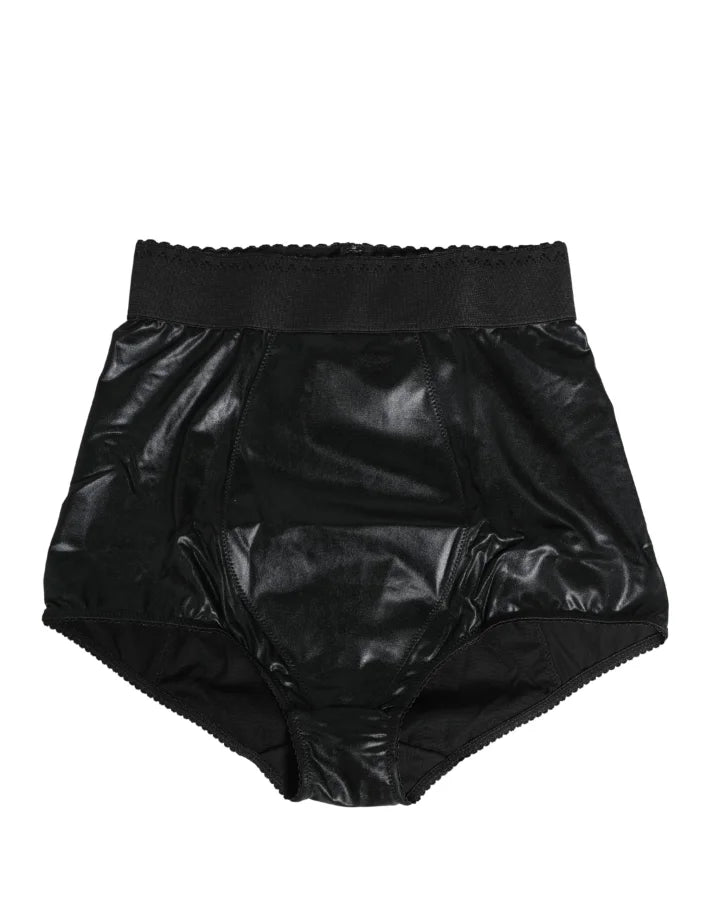 Dolce &amp; Gabbana Black High Waisted Slip Girdle Panty Underwear