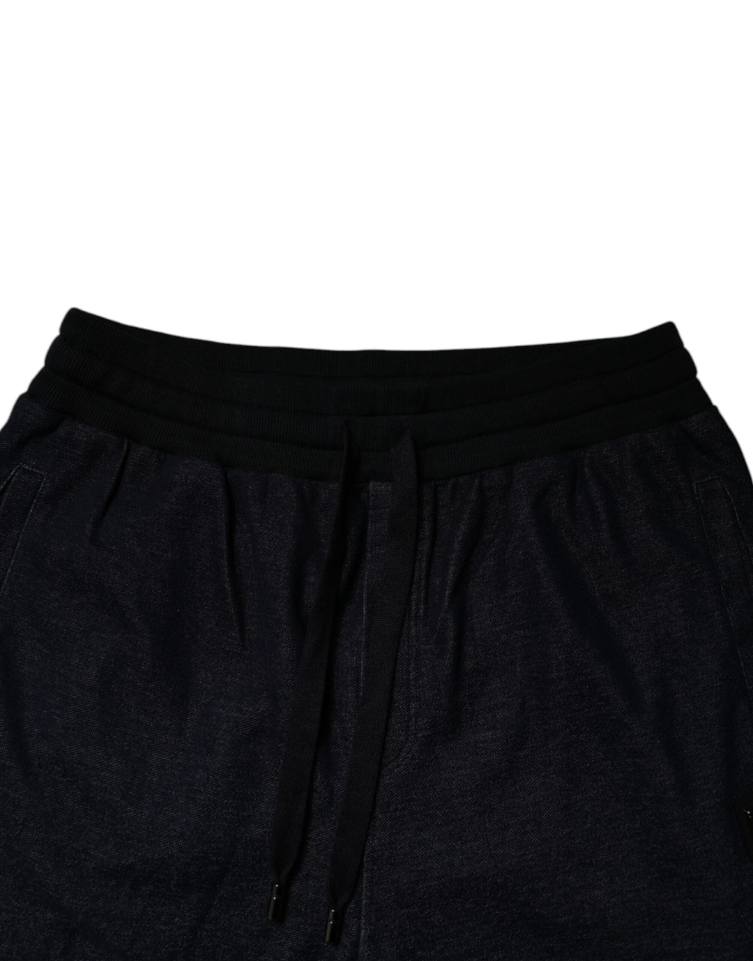 Dolce &amp; Gabbana Black Jacquard Cotton Jogger Sweatpants Pants