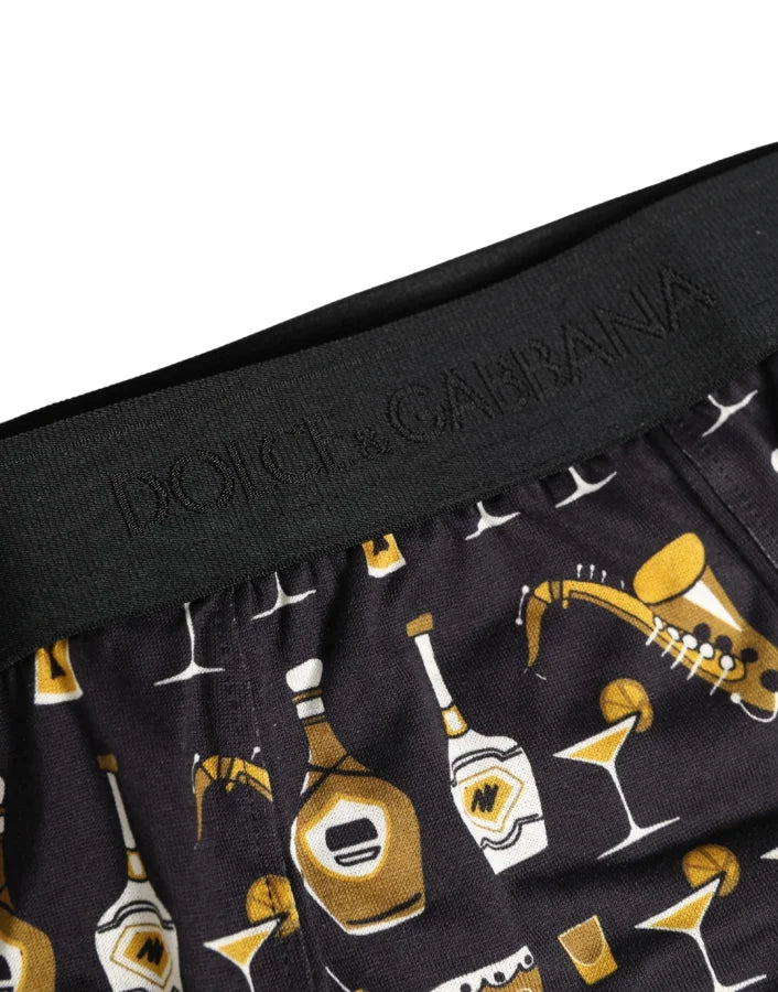 Dolce &amp; Gabbana Black Jazz Cocktail Men Brando Brief Underwear