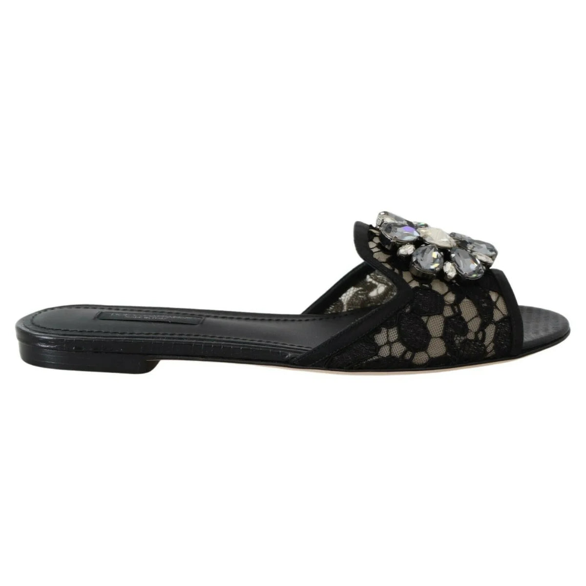 Dolce Gabbana Black Lace Mules Seduction with Taormina &