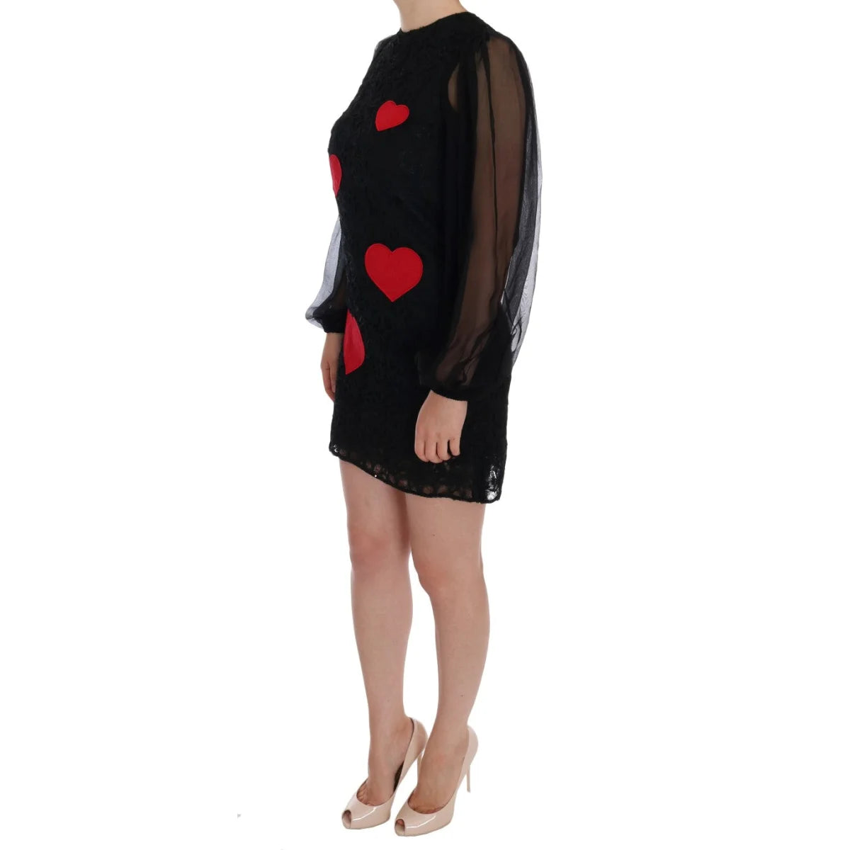 Dolce & Gabbana Black Lace San Valentino Dress Stunning New Arrival