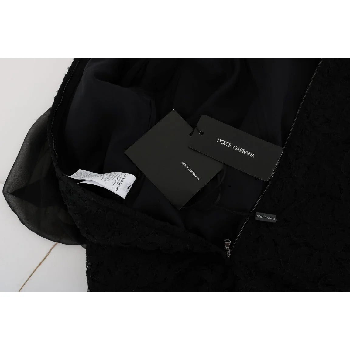 Dolce & Gabbana Black Lace San Valentino Dress Stunning New Arrival