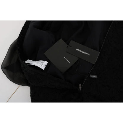 Dolce & Gabbana Black Lace San Valentino Dress Stunning New Arrival