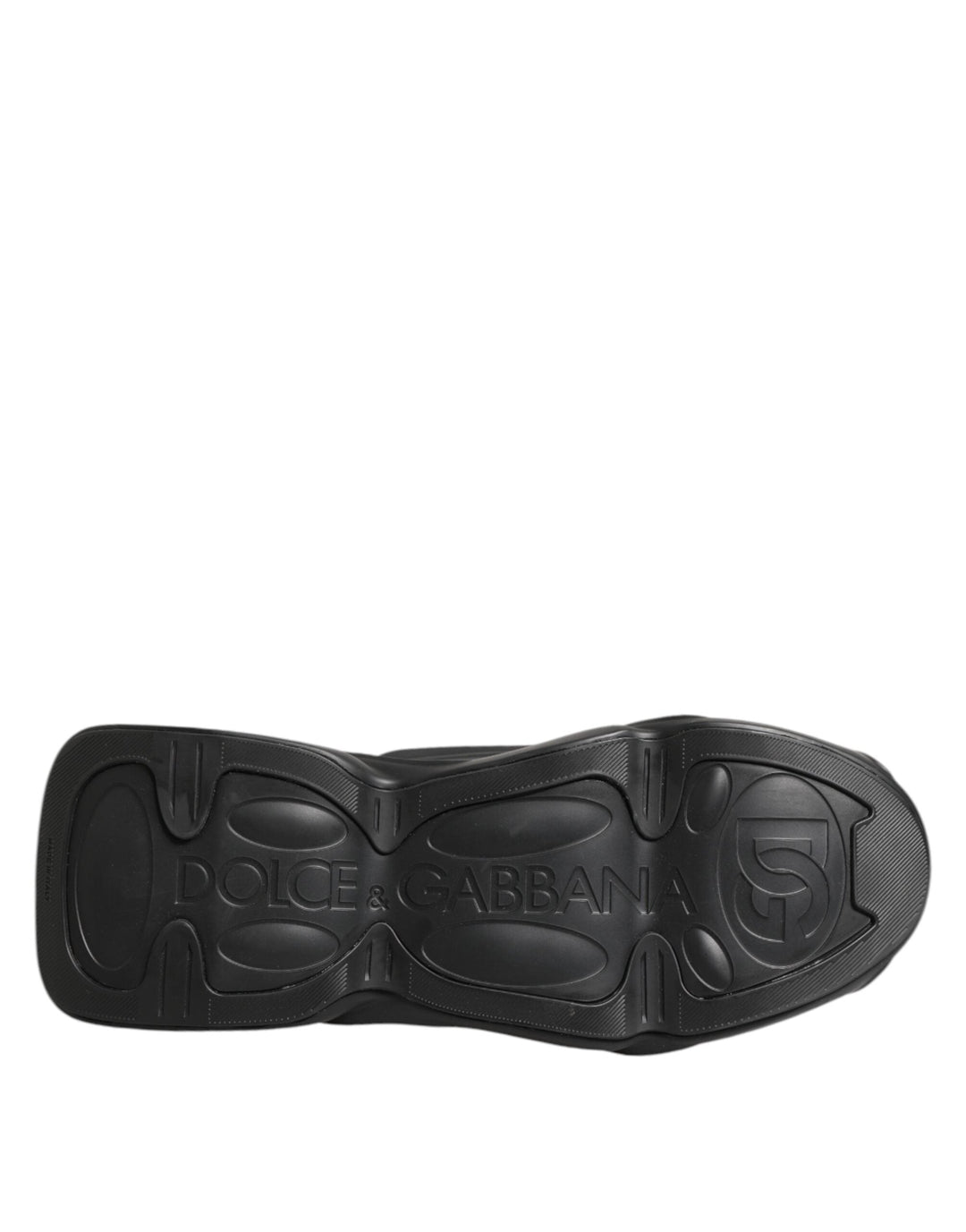 Dolce &amp; Gabbana Black Lace Up Wave Low Top Men Sneaker Shoes