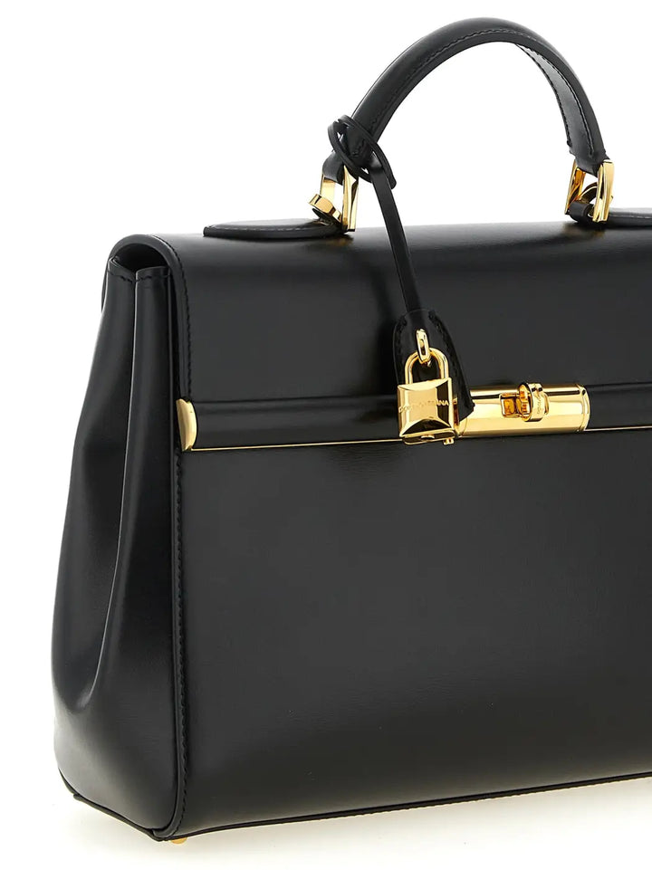 Dolce &amp; Gabbana Black Lamb Leather Handbag
