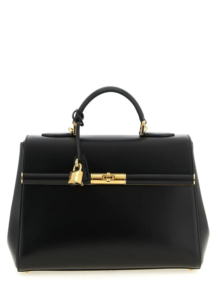 Dolce &amp; Gabbana Black Lamb Leather Handbag