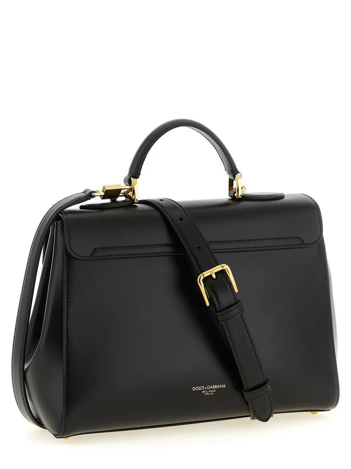 Dolce &amp; Gabbana Black Lamb Leather Handbag